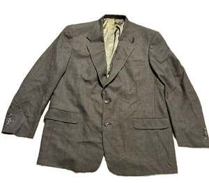 Krizia Menswear Styled in Italy for Dillard's Gray Micro-Pattern Two-Button Blaz